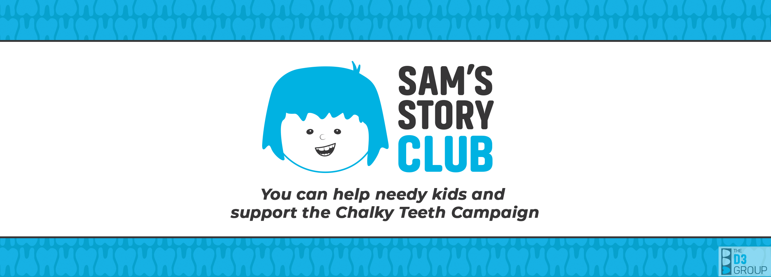 Sam's Story Club - A socially impactful way to help children, medico-dental research, and education worldwide - Main Banner Image
